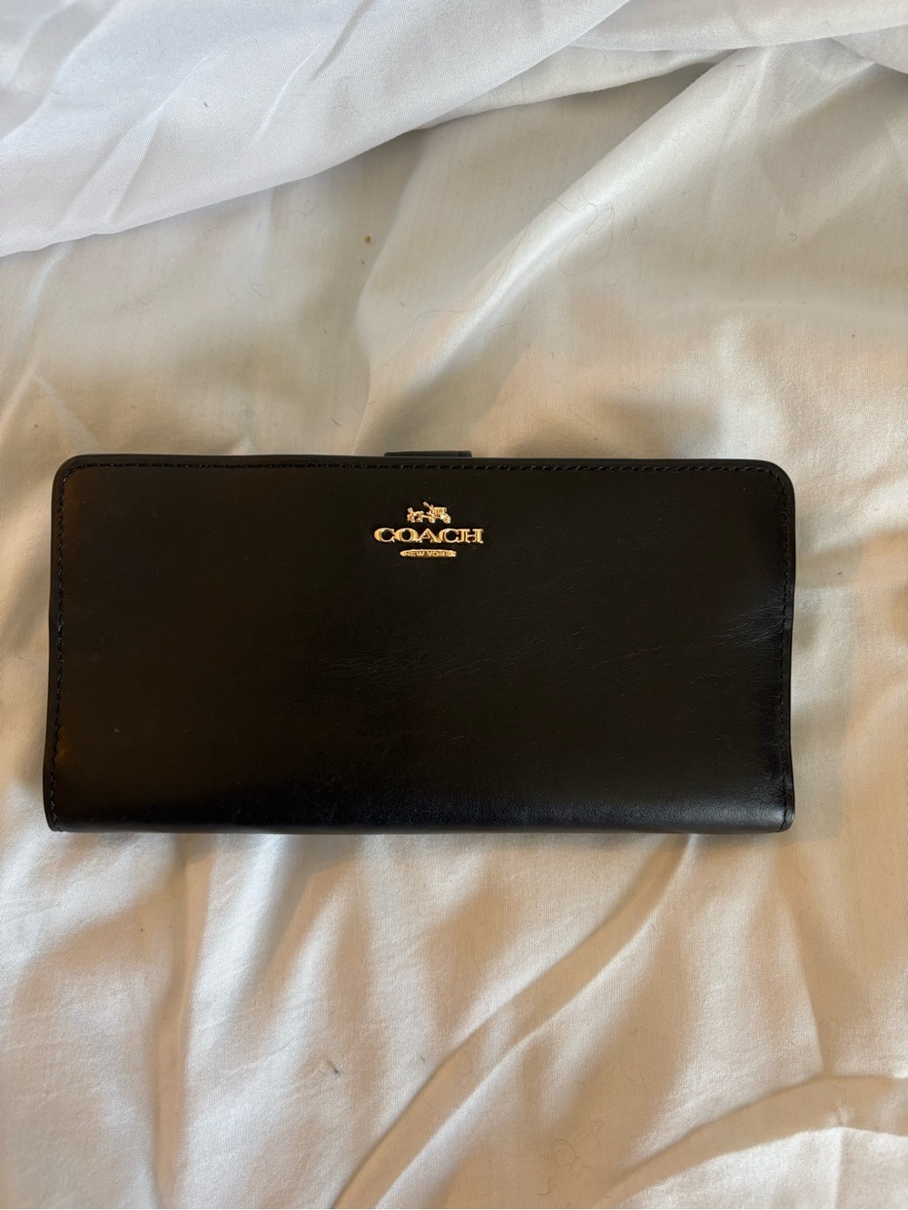 Coach Smooth Leather Skinny Wallet